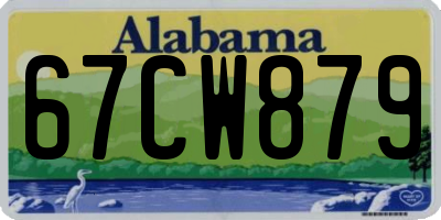AL license plate 67CW879
