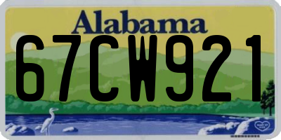 AL license plate 67CW921