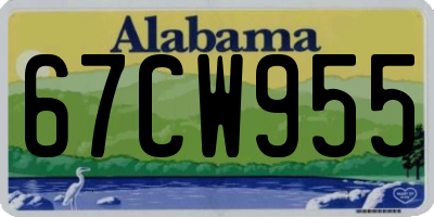 AL license plate 67CW955