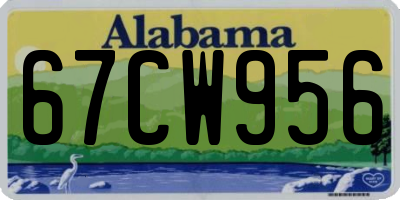 AL license plate 67CW956