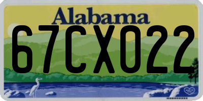 AL license plate 67CX022