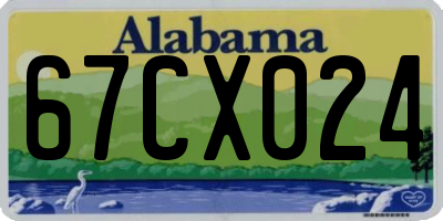 AL license plate 67CX024
