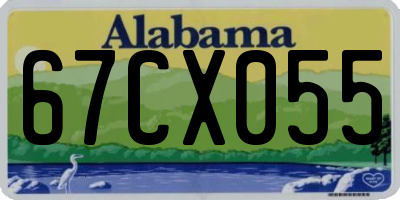 AL license plate 67CX055