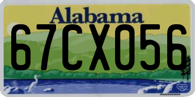 AL license plate 67CX056