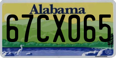 AL license plate 67CX065