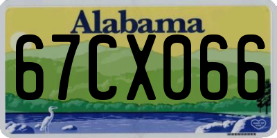 AL license plate 67CX066