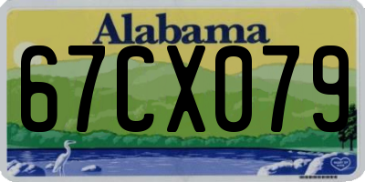 AL license plate 67CX079