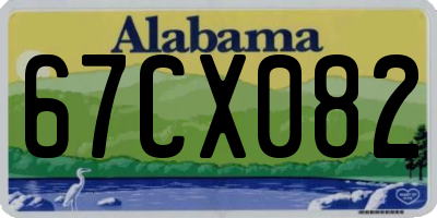 AL license plate 67CX082