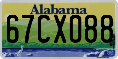 AL license plate 67CX088