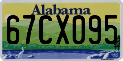 AL license plate 67CX095