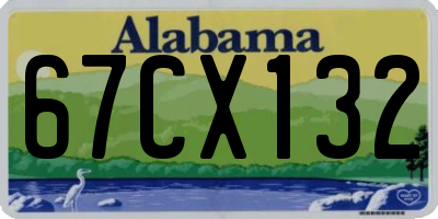 AL license plate 67CX132
