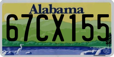 AL license plate 67CX155