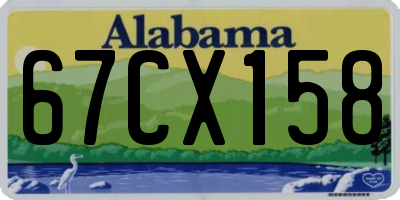 AL license plate 67CX158