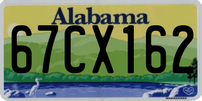 AL license plate 67CX162