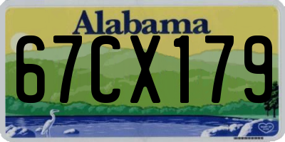 AL license plate 67CX179