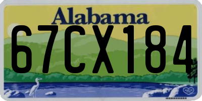AL license plate 67CX184