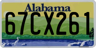 AL license plate 67CX261
