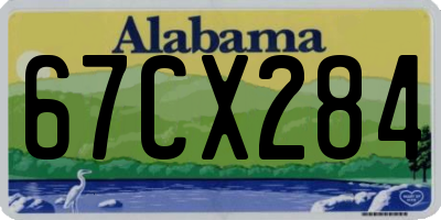 AL license plate 67CX284