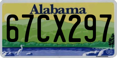 AL license plate 67CX297