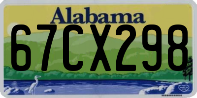 AL license plate 67CX298