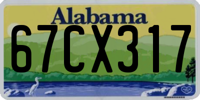 AL license plate 67CX317