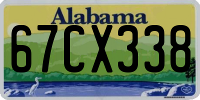 AL license plate 67CX338