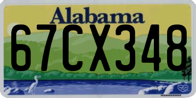 AL license plate 67CX348
