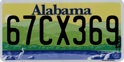 AL license plate 67CX369