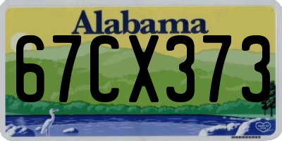 AL license plate 67CX373