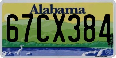 AL license plate 67CX384