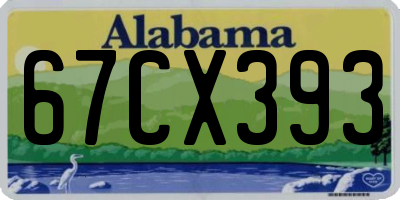 AL license plate 67CX393