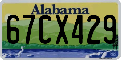 AL license plate 67CX429