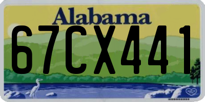 AL license plate 67CX441