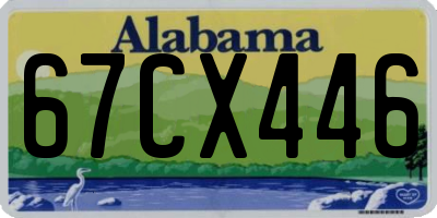 AL license plate 67CX446