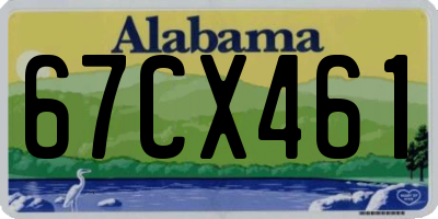 AL license plate 67CX461