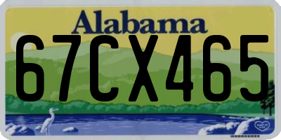 AL license plate 67CX465