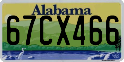 AL license plate 67CX466