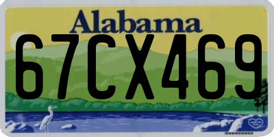 AL license plate 67CX469