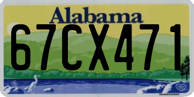 AL license plate 67CX471