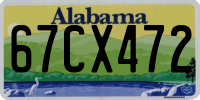 AL license plate 67CX472