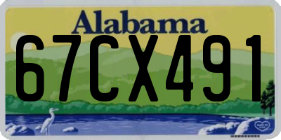 AL license plate 67CX491