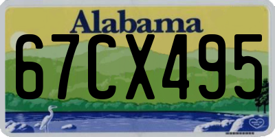 AL license plate 67CX495