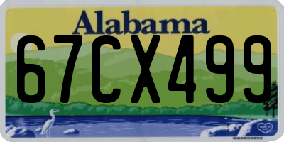 AL license plate 67CX499