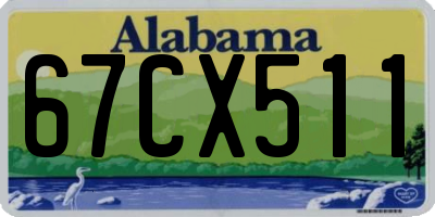 AL license plate 67CX511