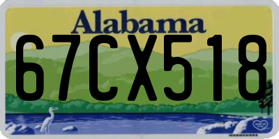 AL license plate 67CX518