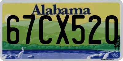 AL license plate 67CX520