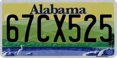 AL license plate 67CX525