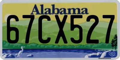 AL license plate 67CX527