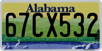 AL license plate 67CX532