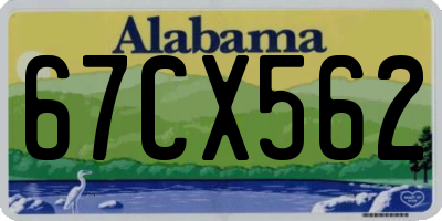 AL license plate 67CX562